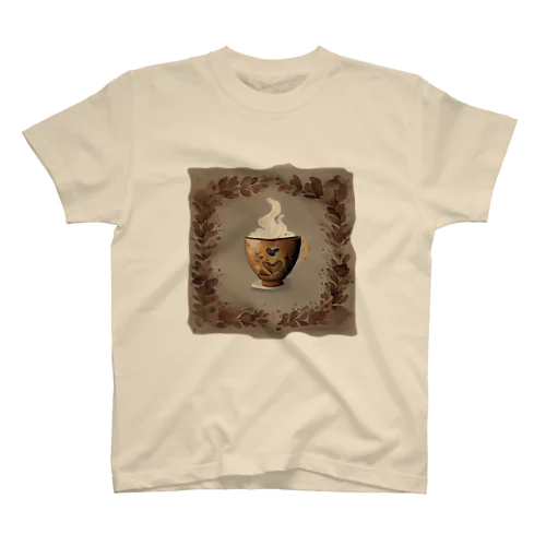 A richly decorated coffee-inspired T-shirt design スタンダードTシャツ