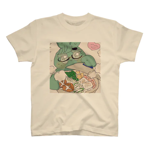 うさぎのエビシくんお鍋 Regular Fit T-Shirt