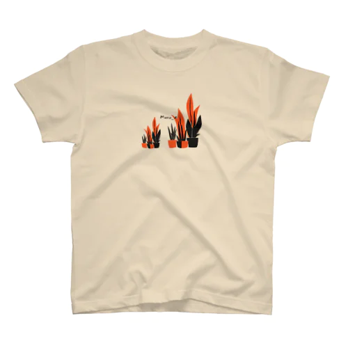 カラフルSansevieria Regular Fit T-Shirt