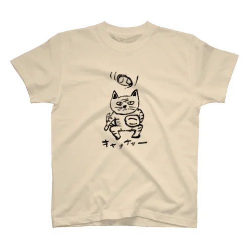 ねこキャチャー Regular Fit T-Shirt