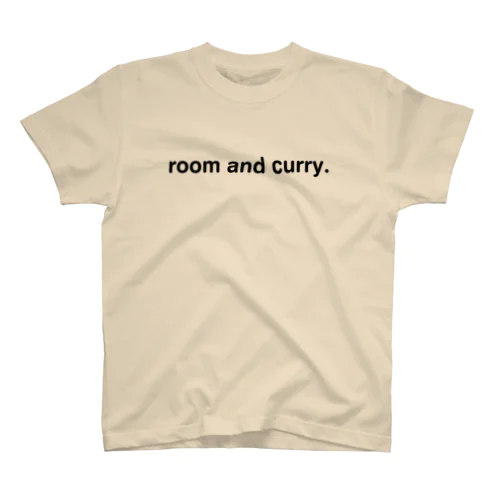 room and curry. black Regular Fit T-Shirt