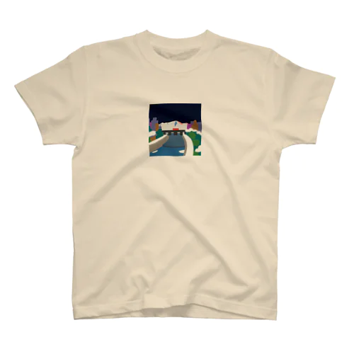 鴨  川 (夜) Regular Fit T-Shirt