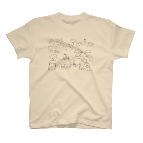 本好き大集合(本なし) Regular Fit T-Shirt