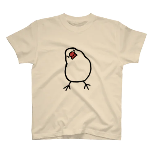 かしげる文鳥 Regular Fit T-Shirt