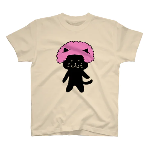 アフロくろねこ Regular Fit T-Shirt