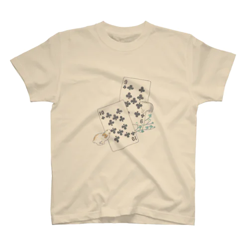 トランプのうさぎさん（クローバー） Regular Fit T-Shirt