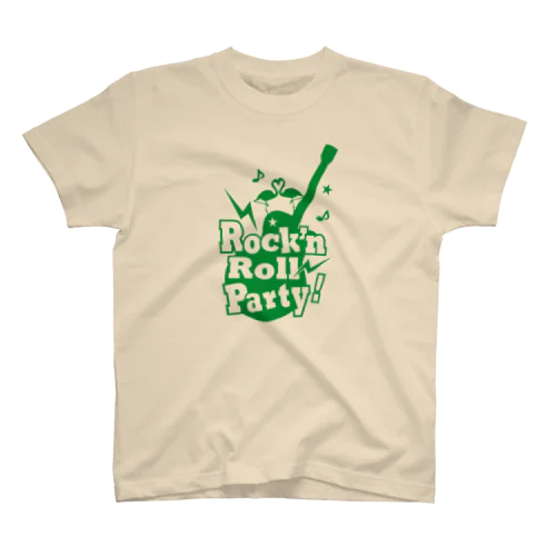 Rock'n Roll Party green スタンダードTシャツ