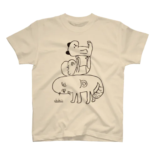 犬と赤子とイタチ Regular Fit T-Shirt