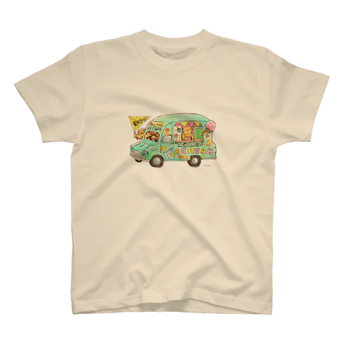 KU-MA アイスクリーム号 Regular Fit T-Shirt