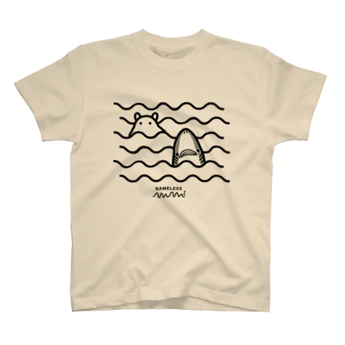 波間のサメとメンダコ スタンダードTシャツ