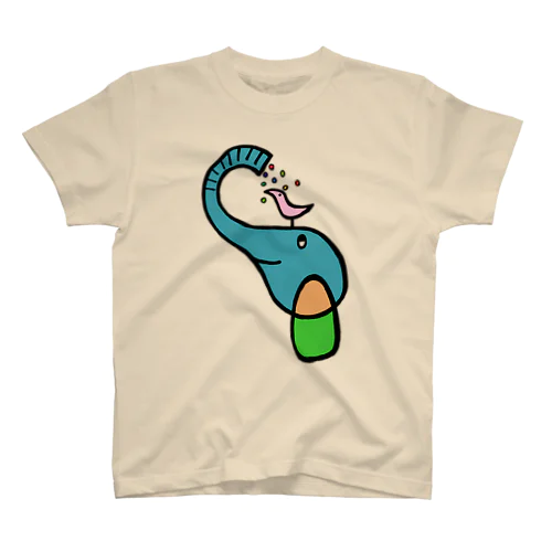 みずあびゾウさんコトリくん  Regular Fit T-Shirt