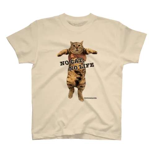 【猫好き】NO CAT, NO LIFE - 大 スタンダードTシャツ