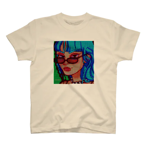 Blue hair girl スタンダードTシャツ