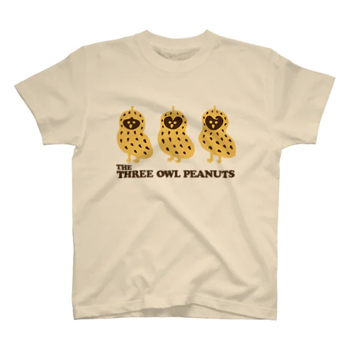 【THE THREE OWL PEANUTS】 スタンダードTシャツ