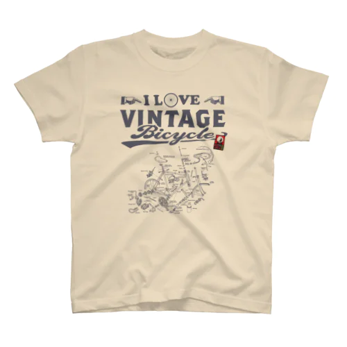 I LOVE VINTAGE BICYCLE-ROADBIKE スタンダードTシャツ