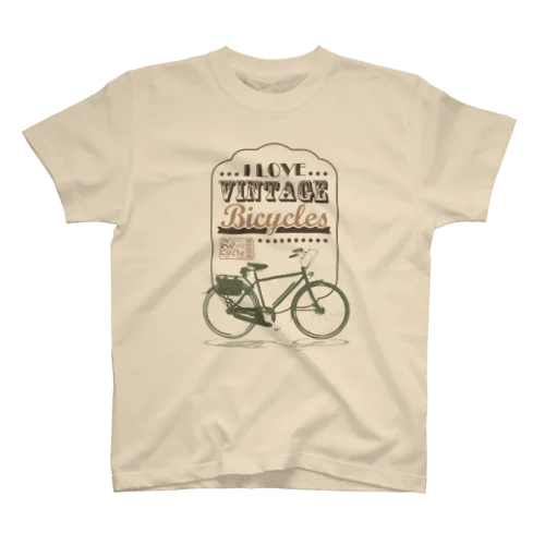 レトロサイクル - I Love Vintage Bicycles スタンダードTシャツ