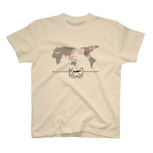 World Map KJ Regular Fit T-Shirt