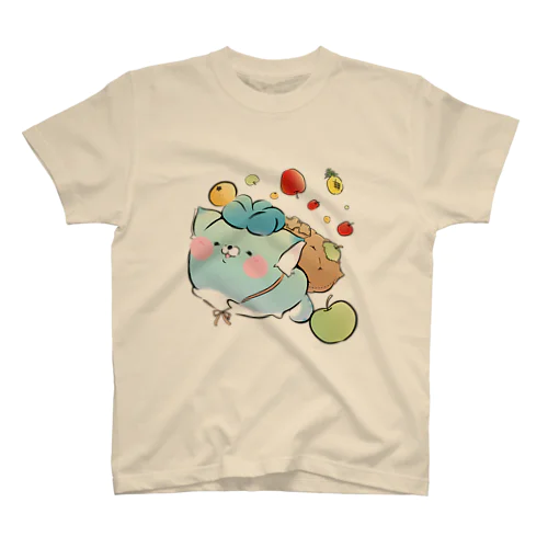 お出かけじんねこ Regular Fit T-Shirt