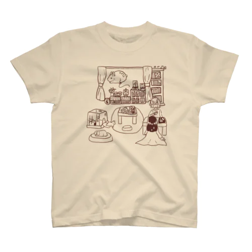 「えほんカフェの日常」3 Regular Fit T-Shirt