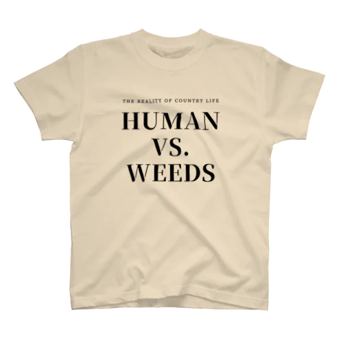 HUMAN VS. WEEDS / BKTXT Regular Fit T-Shirt