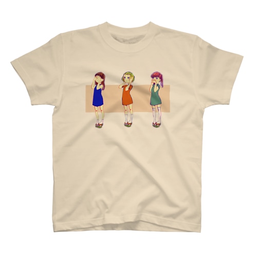 見ない聞かない言わない Regular Fit T-Shirt