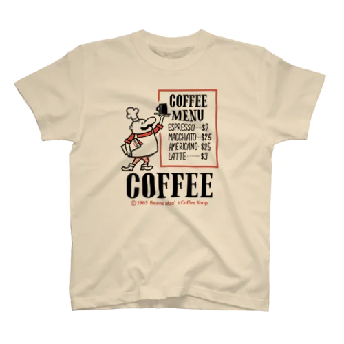 ビーンズマンのCOFFEE SHOP スタンダードTシャツ