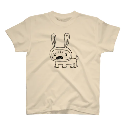 うさちゃんパグ スタンダードTシャツ