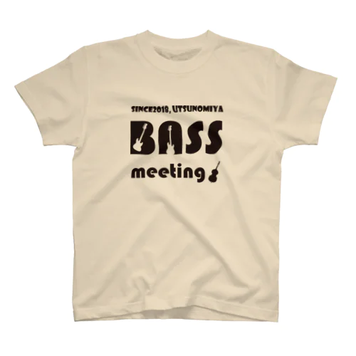 BASS MEETING 1（黒ロゴ） Regular Fit T-Shirt