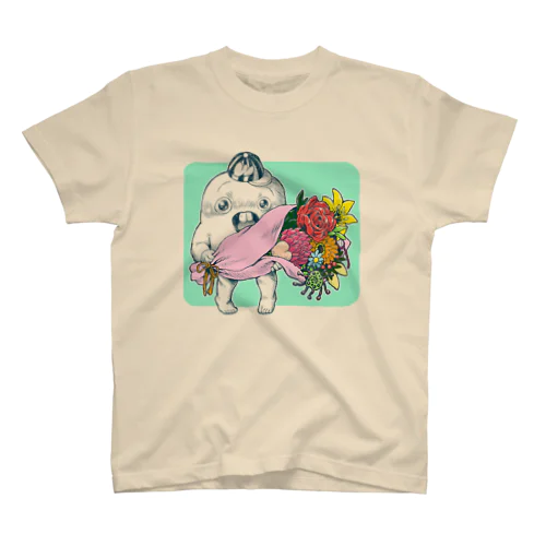 さちおくんと花束 スタンダードTシャツ