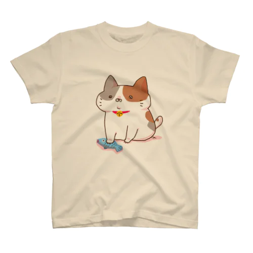 お魚つかまえたねこ スタンダードTシャツ