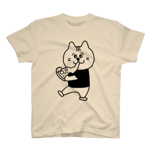 【前面/ロゴなし】ビアキチくん(ピザ) Regular Fit T-Shirt