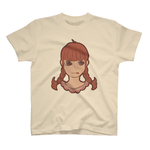 三つ編みガール スタンダードTシャツ