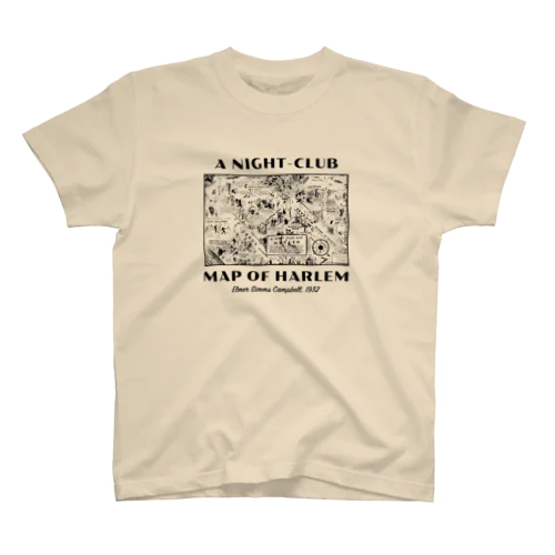 A NIGHT CLUB MAP OF HARLEM スタンダードTシャツ