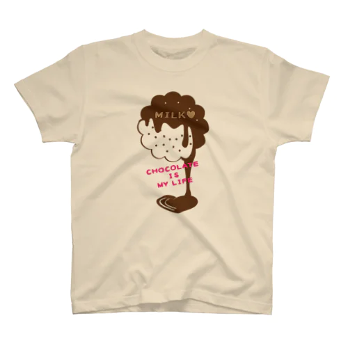 CT98 CHOCOKATE IS MY LIFE*Ｃ Regular Fit T-Shirt