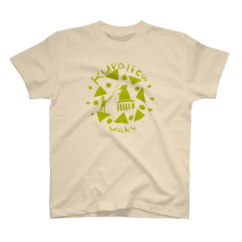 WAKUWAKUサーカス/グリーン Regular Fit T-Shirt