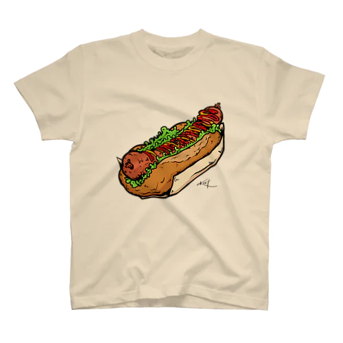 くいしんぼうのホットドック スタンダードTシャツ