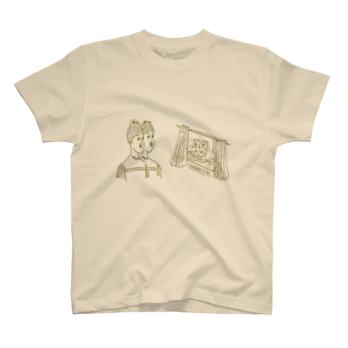 双子が双子になるための学習ビデオ Regular Fit T-Shirt