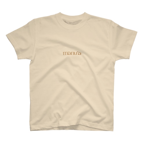 manu'a letter  W/SIDE Regular Fit T-Shirt