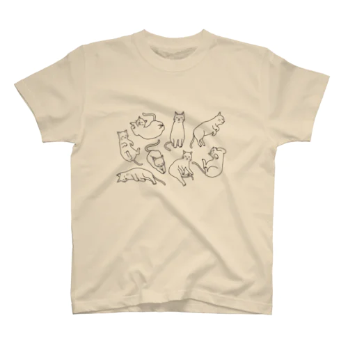 ほぼ、眠いねこ Regular Fit T-Shirt