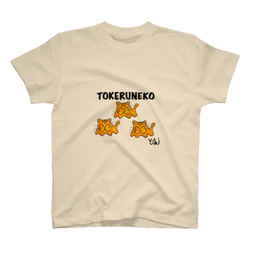 夏に溶ける猫=TOKERUNEKO 茶トラバージョン スタンダードTシャツ