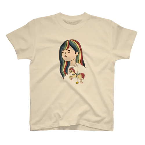 sankakusan HorsePiece Regular Fit T-Shirt