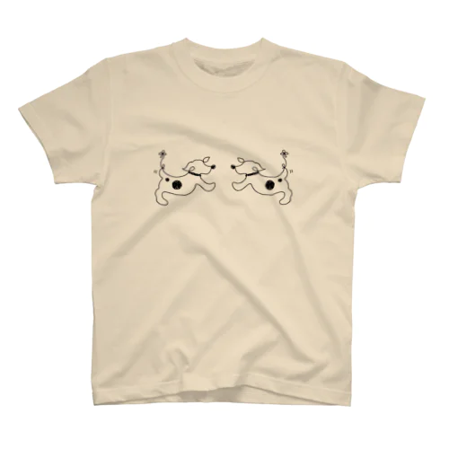 hitofudegaki-DOG×２ Regular Fit T-Shirt