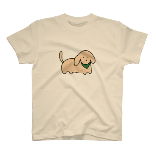 愛されボディの犬　色付き スタンダードTシャツ