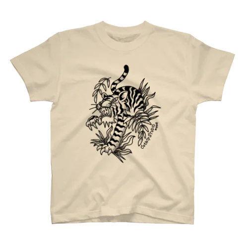 Tiger_black Regular Fit T-Shirt