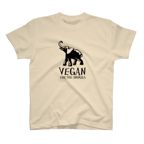 VEGAN FOR THE ANIMALS スタンダードTシャツ