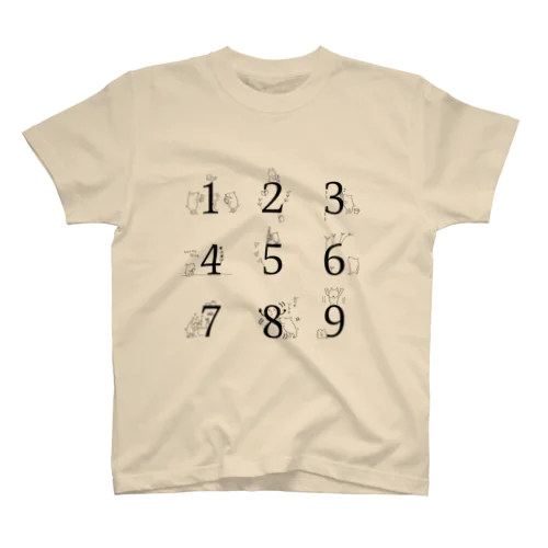 sandyの数字達 Regular Fit T-Shirt