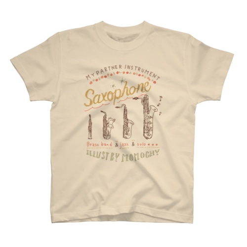 サックスとうさぎ Regular Fit T-Shirt