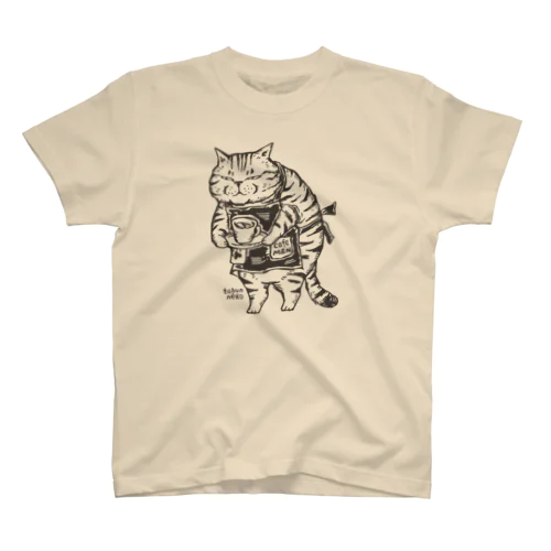 コーヒーを運ぶ猫 Regular Fit T-Shirt