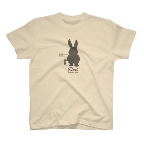 Rod the rabbit【シルエット】 スタンダードTシャツ