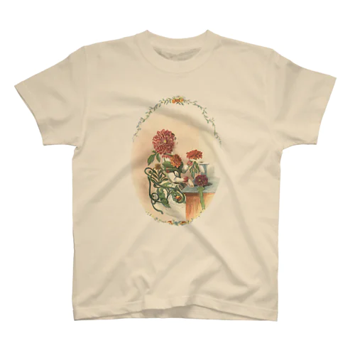 「花の幻想」ダリア＜グランヴィル＞ スタンダードTシャツ